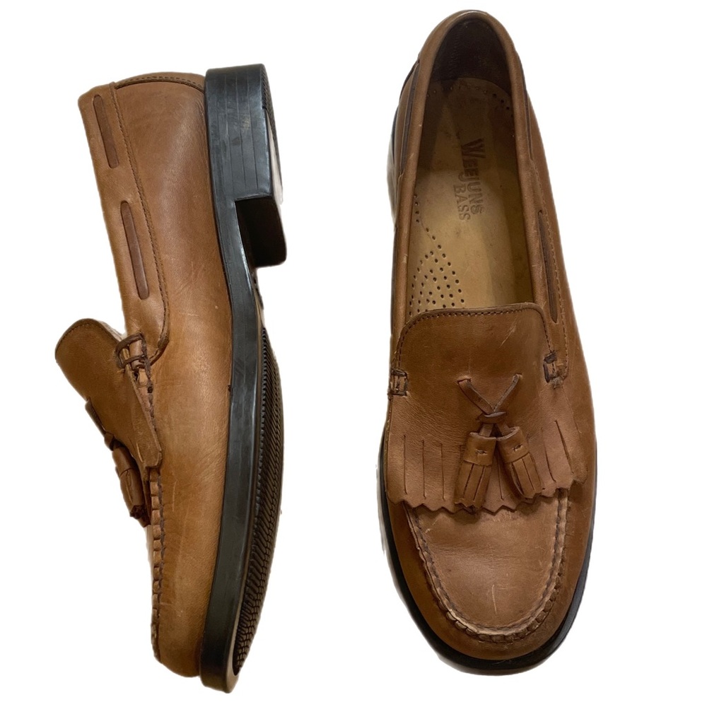 Bass Brown Leather Loafers